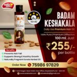 Badam Keshakala Premium Hair Oil for Daily Use – 100 ml Bottle