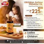 Badam (Almond) Cold-Pressed Premium Oil - 50ml